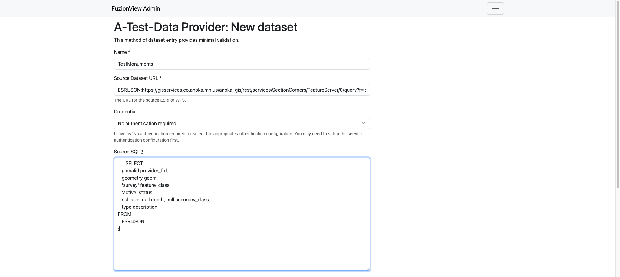 Datasets — FuzionView 1.0 1.0 documentation